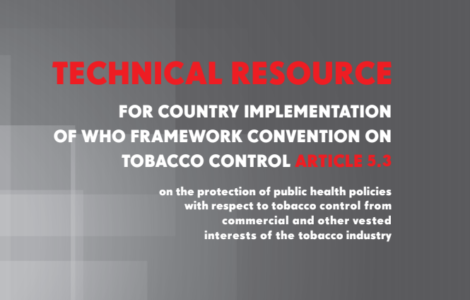 WHO Framework Convention On Tobacco Control Article 5.3